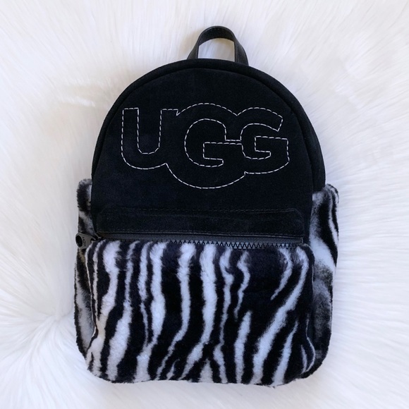 UGG Dannie II Mini Backpack Sheepskin Zebra - Picture 7 of 11